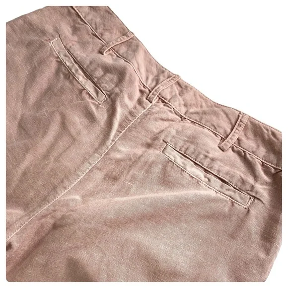 Coldwater Creek NWT Pale Mauve Lace Trim Cuffed Ankle Pant - Size 10 - Picture 14 of 16
